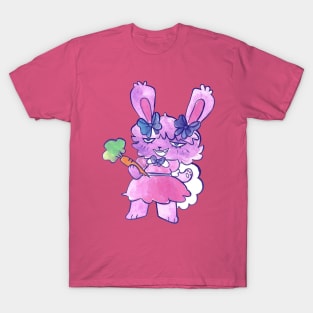 Cute Purple Bunny Girl T-Shirt